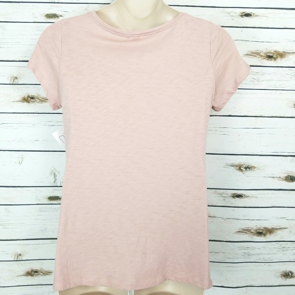 BP T-Shirt Pink XL  Short Sleeve Twist Front - Picture 2 of 6